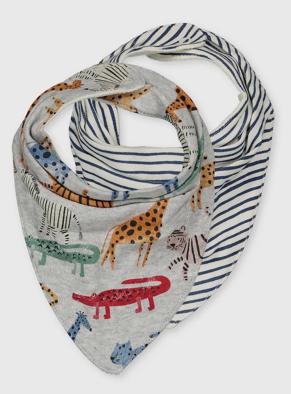 Buy Animal Bright Hanky Bibs 2 Pack One Size Multipacks Argos